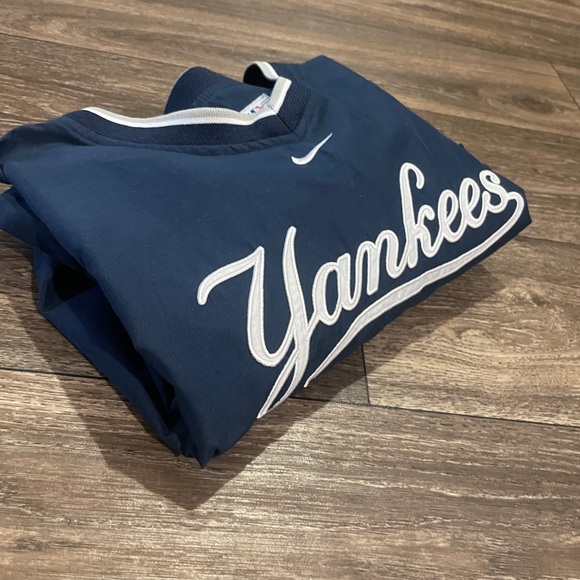 Vintage Nike New York Yankees Pullover Windbreaker V-Neck Jacket XL MLB - Picture 13 of 13